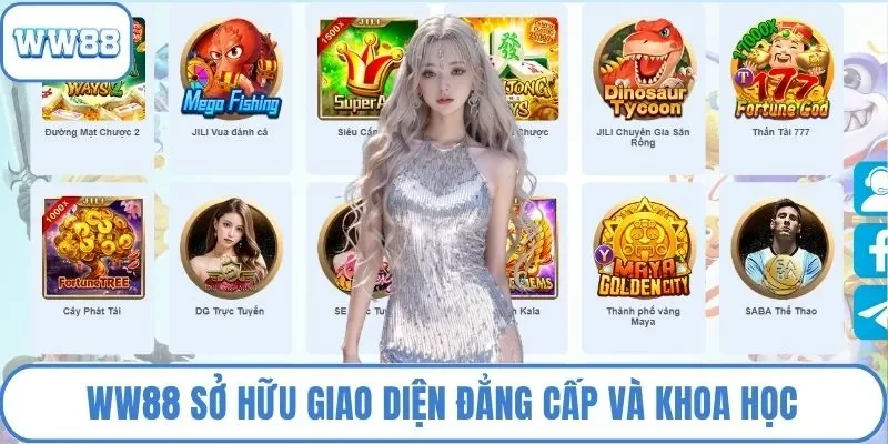 WW88 sở hữu giao diện đẳng cấp và khoa học